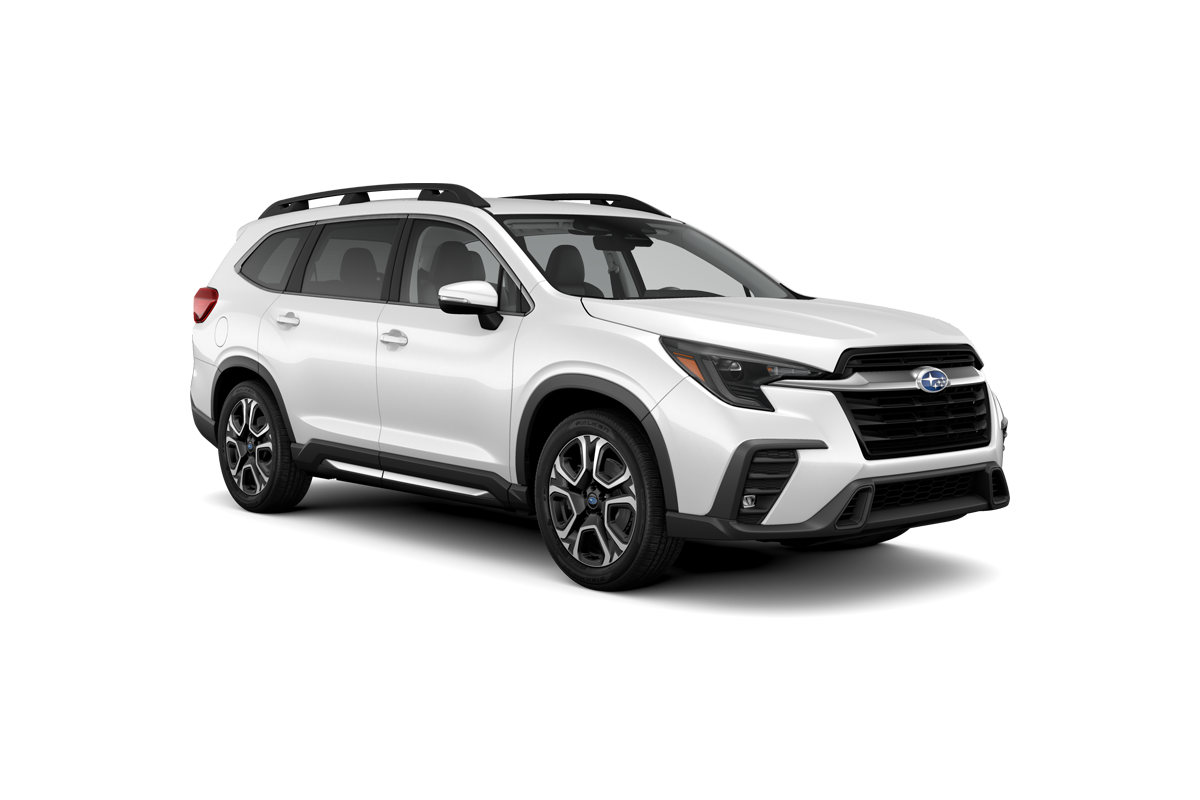 2024 Subaru Ascent in Crystal White Pearl.