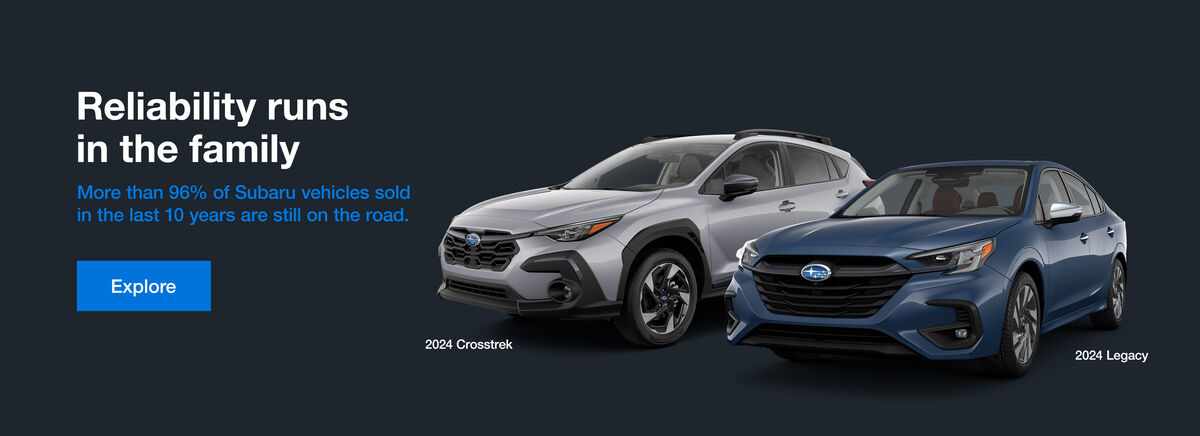 Reliability runs in the Subaru family. More than 96% of Subaru Vehicles sold in the last 10 years are still on the road today.