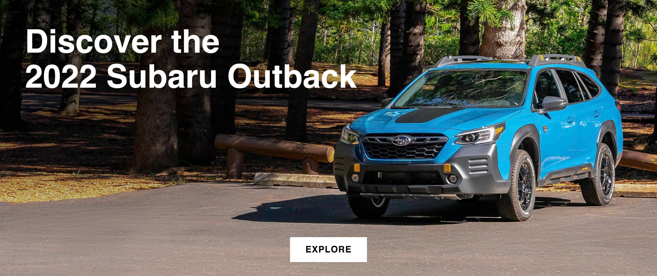 The 2022 Outback Wilderness parked at a popular hiking spot.