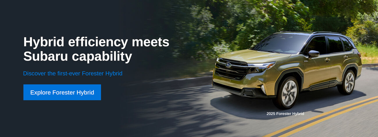 Hybrid efficiency meets Subaru capability. Discover the first-ever Forester Hybrid. 