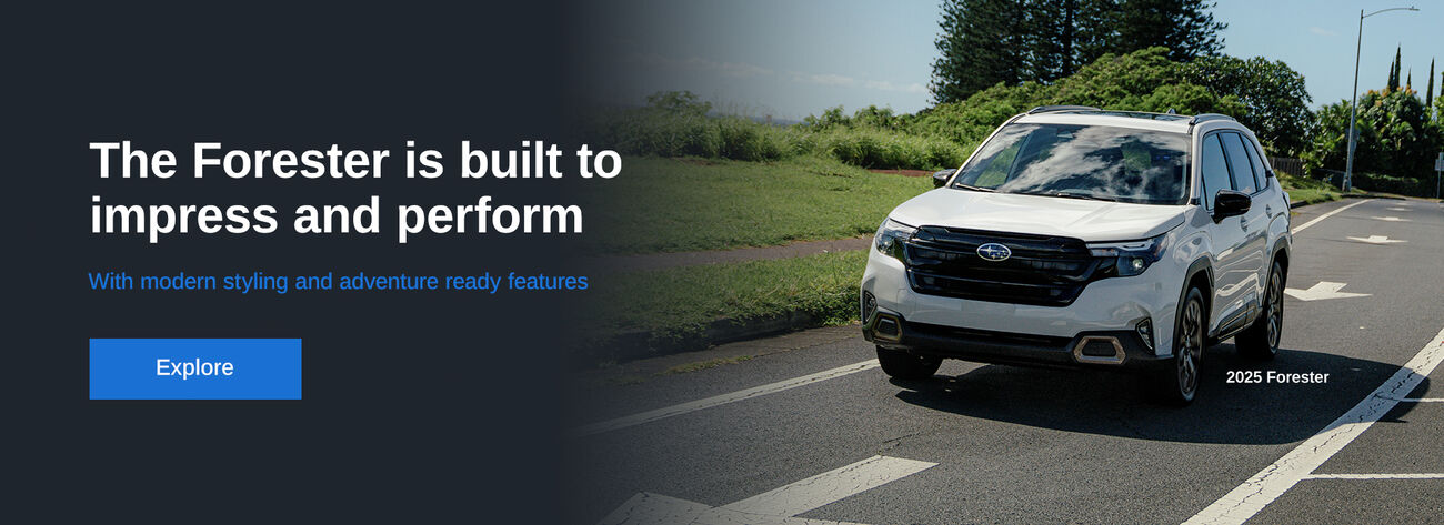 The Forester is built to impress and perform. With modern styling and adventure ready features.