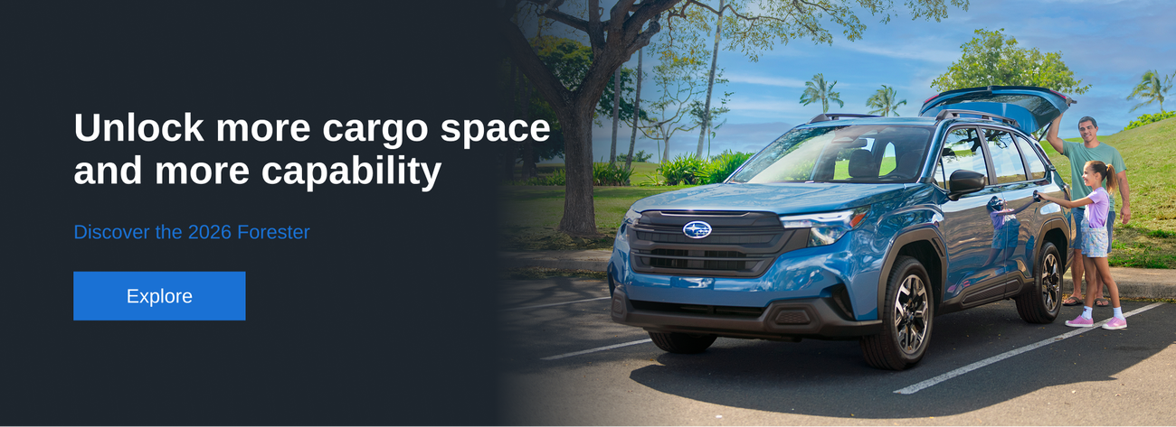 Unlock more cargo space and more capability. Discover the 2026 Forester.