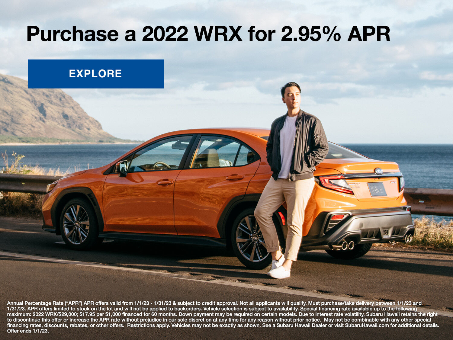Purchase a 2022 WRX for 2.95% APR