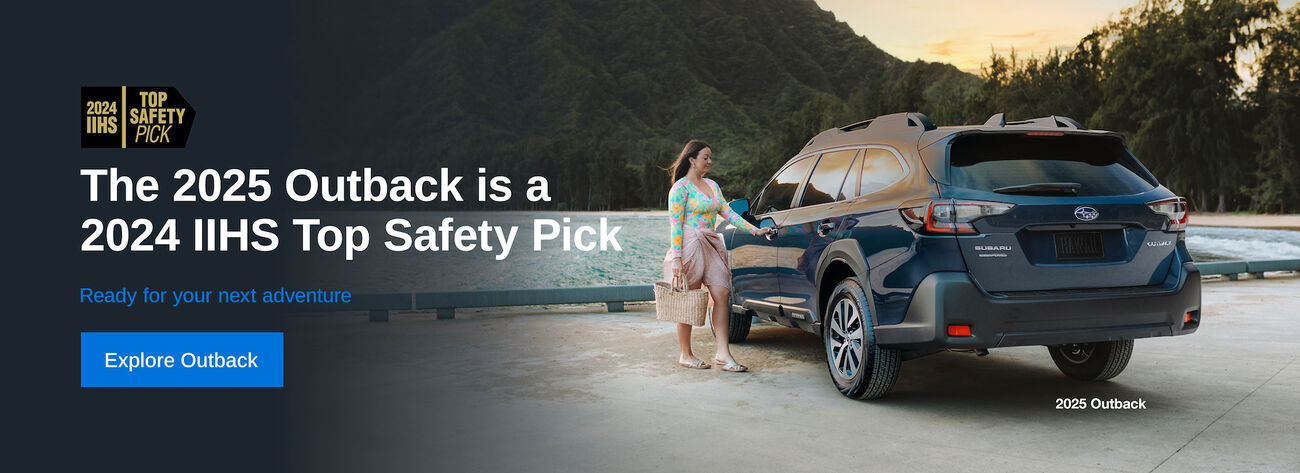 The 2025 Outback is a 2024 IIHS Top Safety Pick