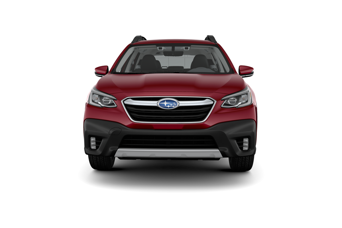 2022 Subaru Outback in Crimson Red Pearl.