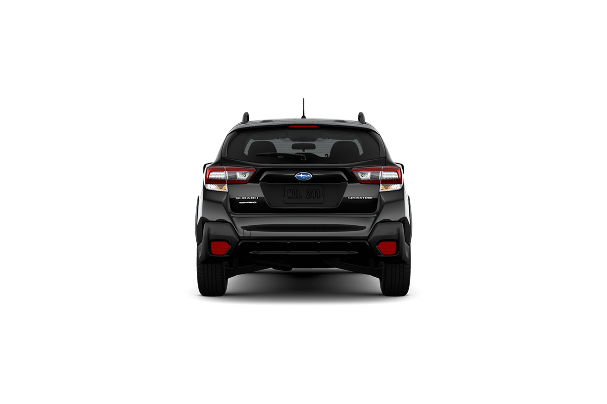 2021 Subaru Crosstrek in Crystal Black Silica.