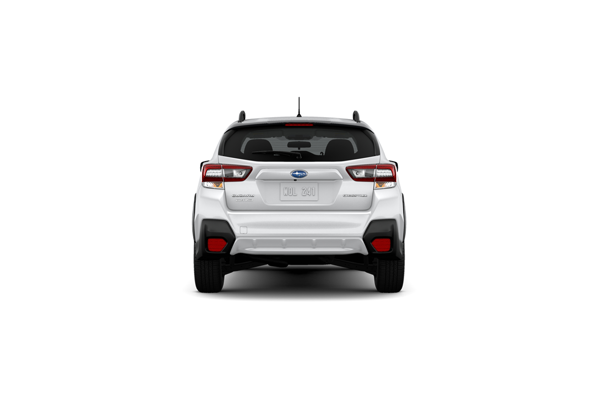 2021 Subaru Crosstrek in Crystal White Pearl.