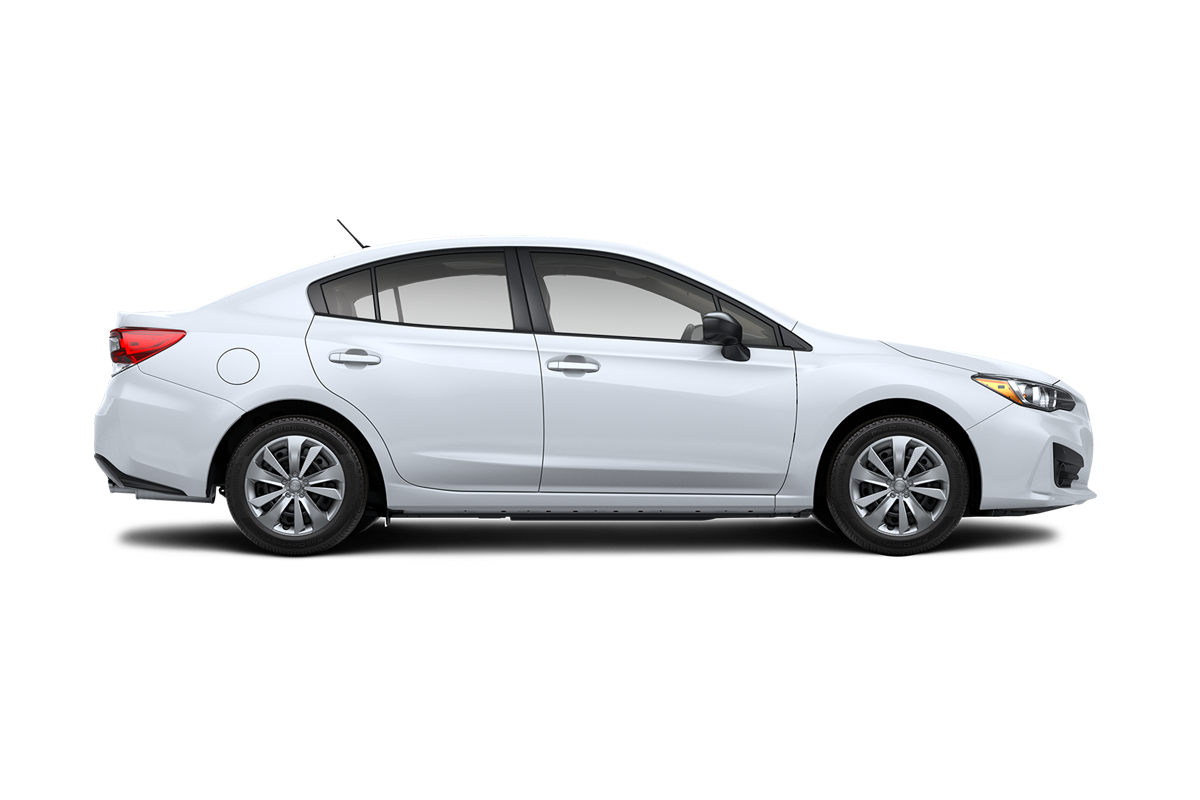 2021 Subaru Impreza in Crystal White Pearl.