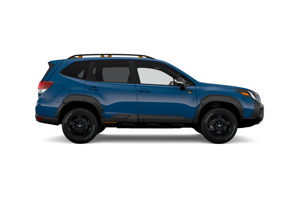 2022 Subaru Forester in Geyser Blue Pearl.