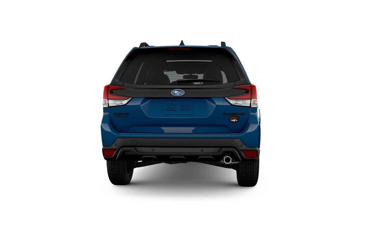 2022 Subaru Forester in Geyser Blue Pearl.