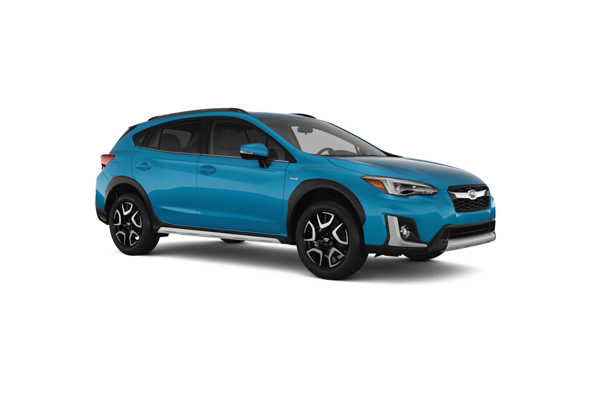 2021 Subaru Crosstrek in Lagoon Blue Pearl.