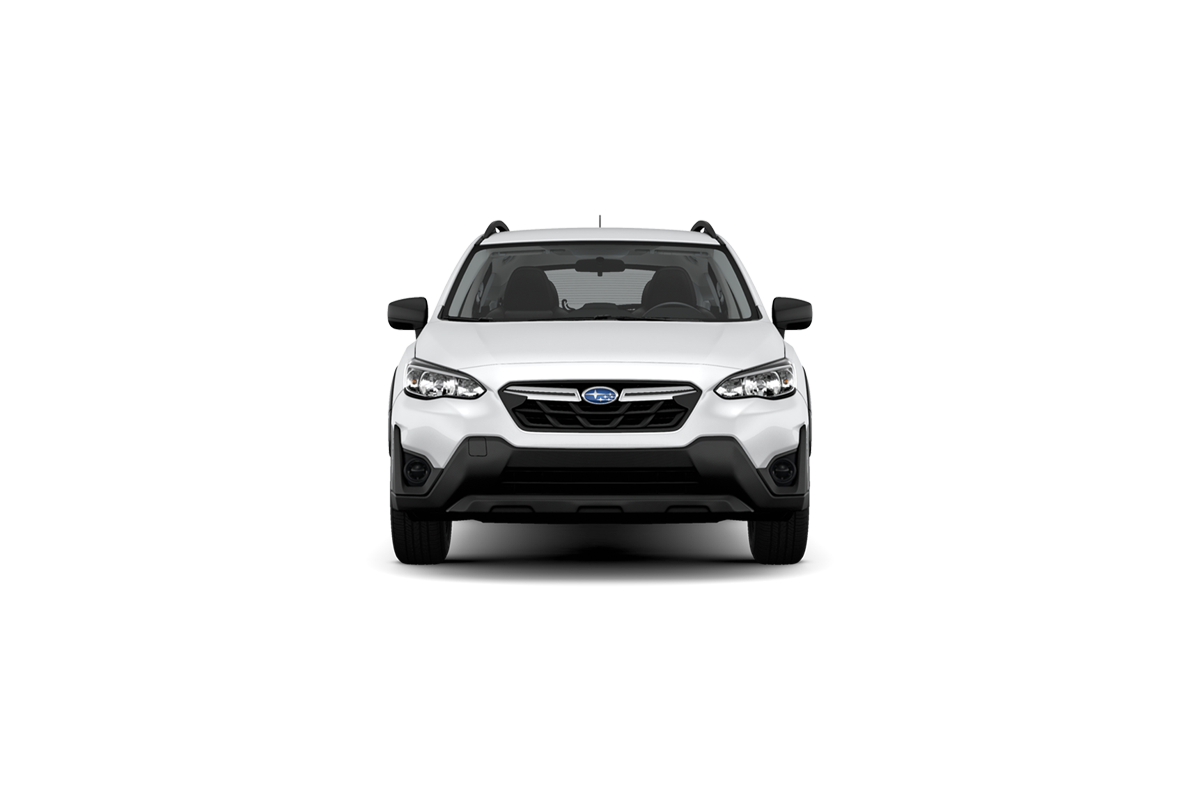 2021 Subaru Crosstrek in Crystal White Pearl.