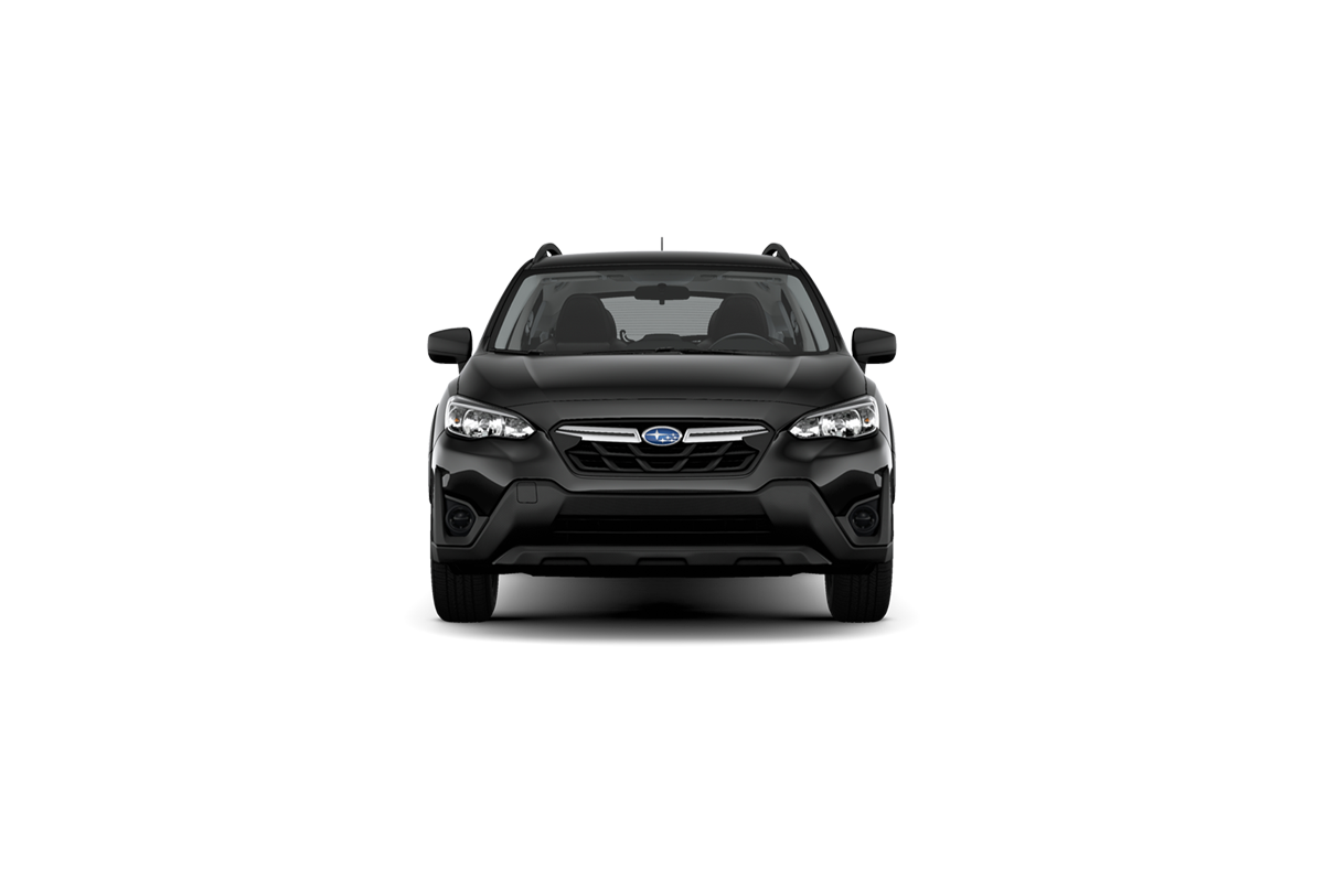 2021 Subaru Crosstrek in Crystal Black Silica.