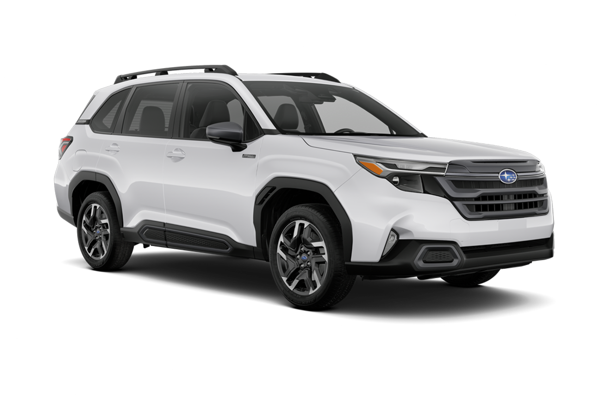 Three-sixty image of 2025 Forester Hybrid in Crystal White Pearl