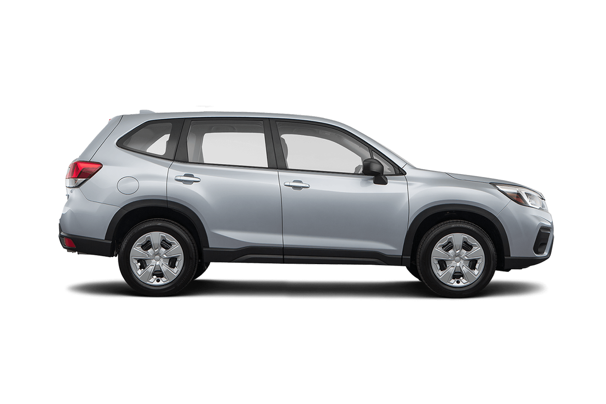 2021 Subaru Forester in Ice Silver Metallic.