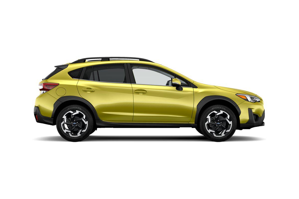 2023 Subaru Crosstrek in Plasma Yellow Pearl.