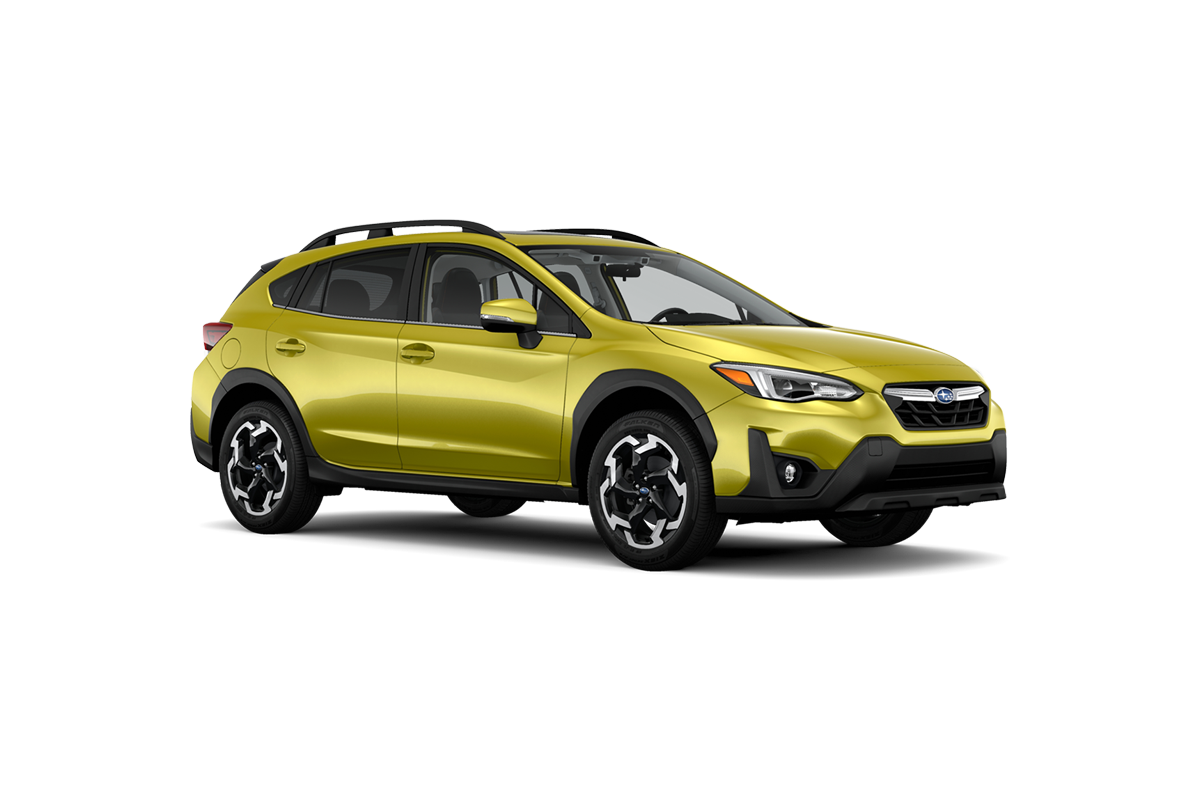 2023 Subaru Crosstrek in Plasma Yellow Pearl.