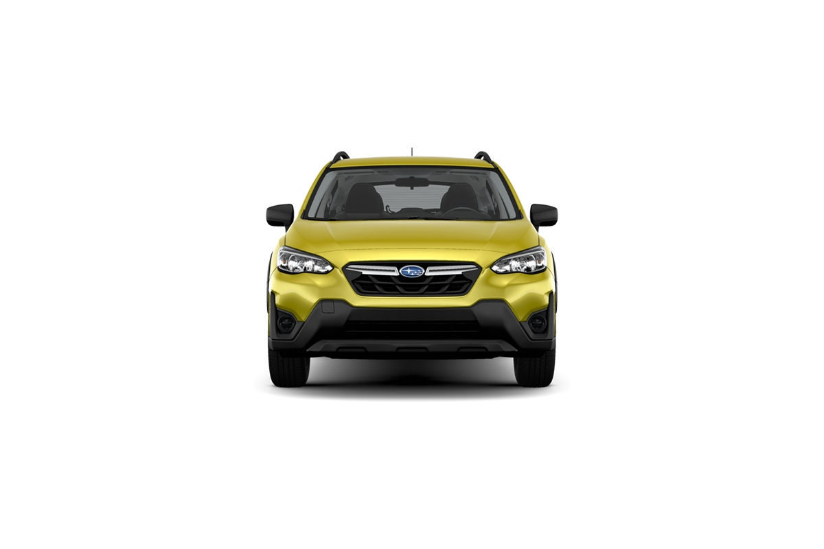2021 Subaru Crosstrek in Plasma Yellow Pearl.