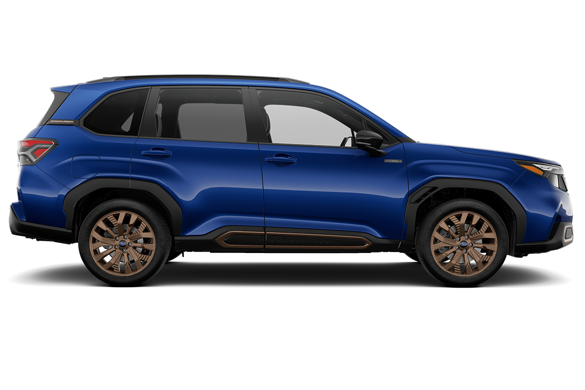 Three-sixty image of 2025 Forester Hybrid in Sapphire Blue Pearl