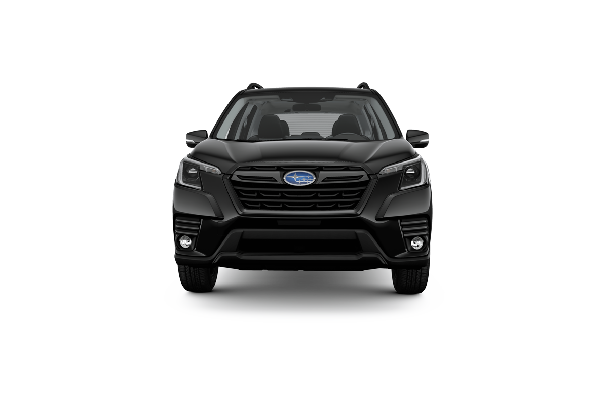 2022 Subaru Forester in Crystal Black Silica.