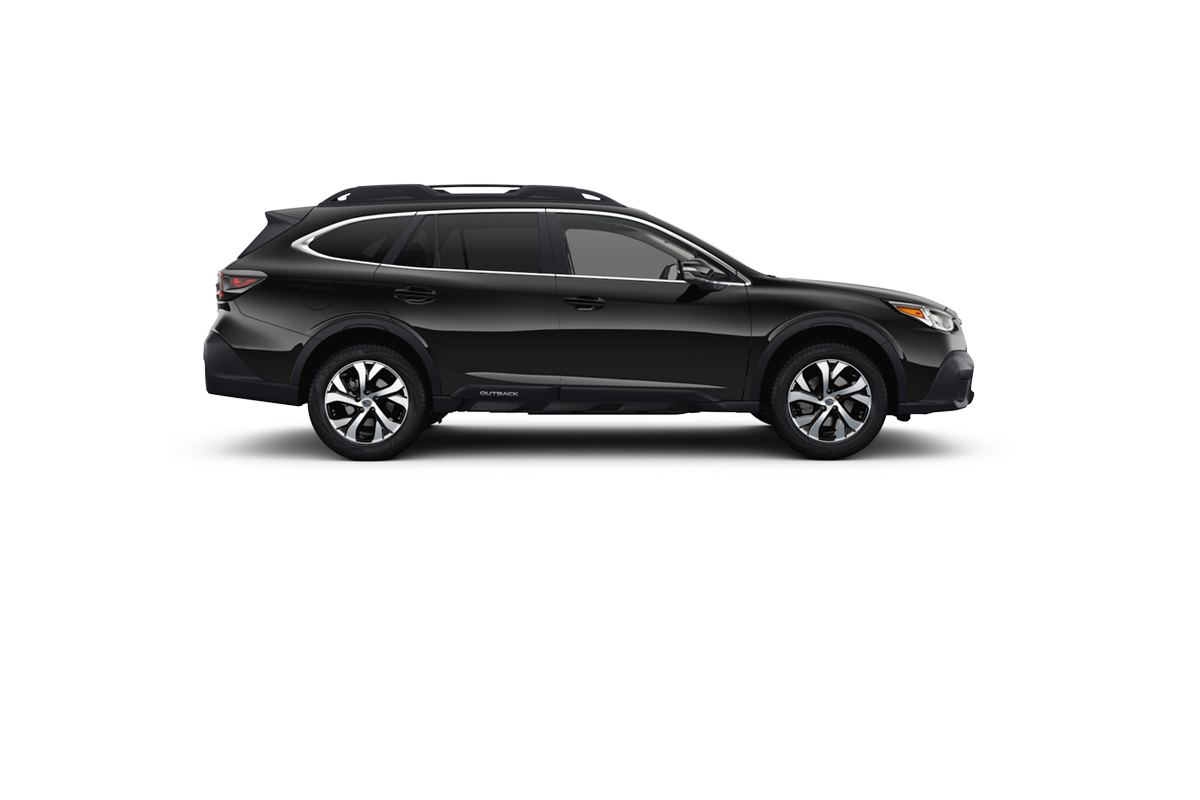 2021 Subaru Outback in Crystal Black Silica.
