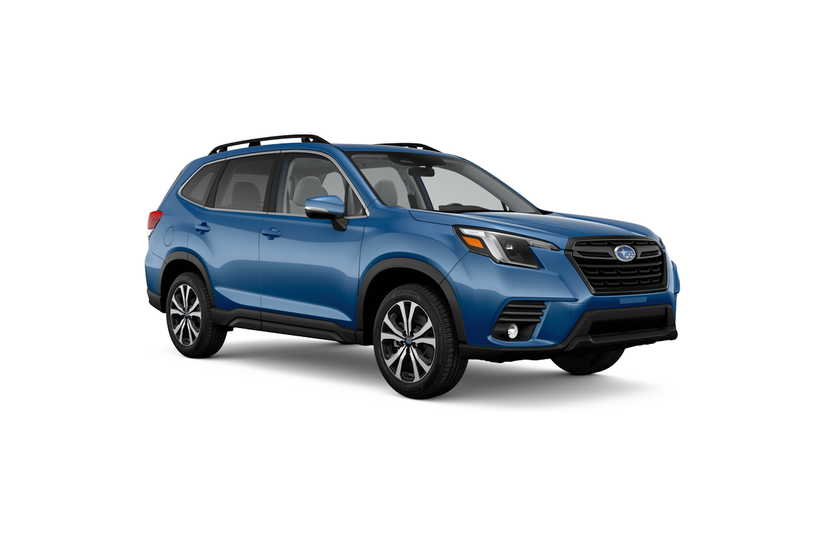 2024 Subaru Forester in Horizon Blue Pearl.