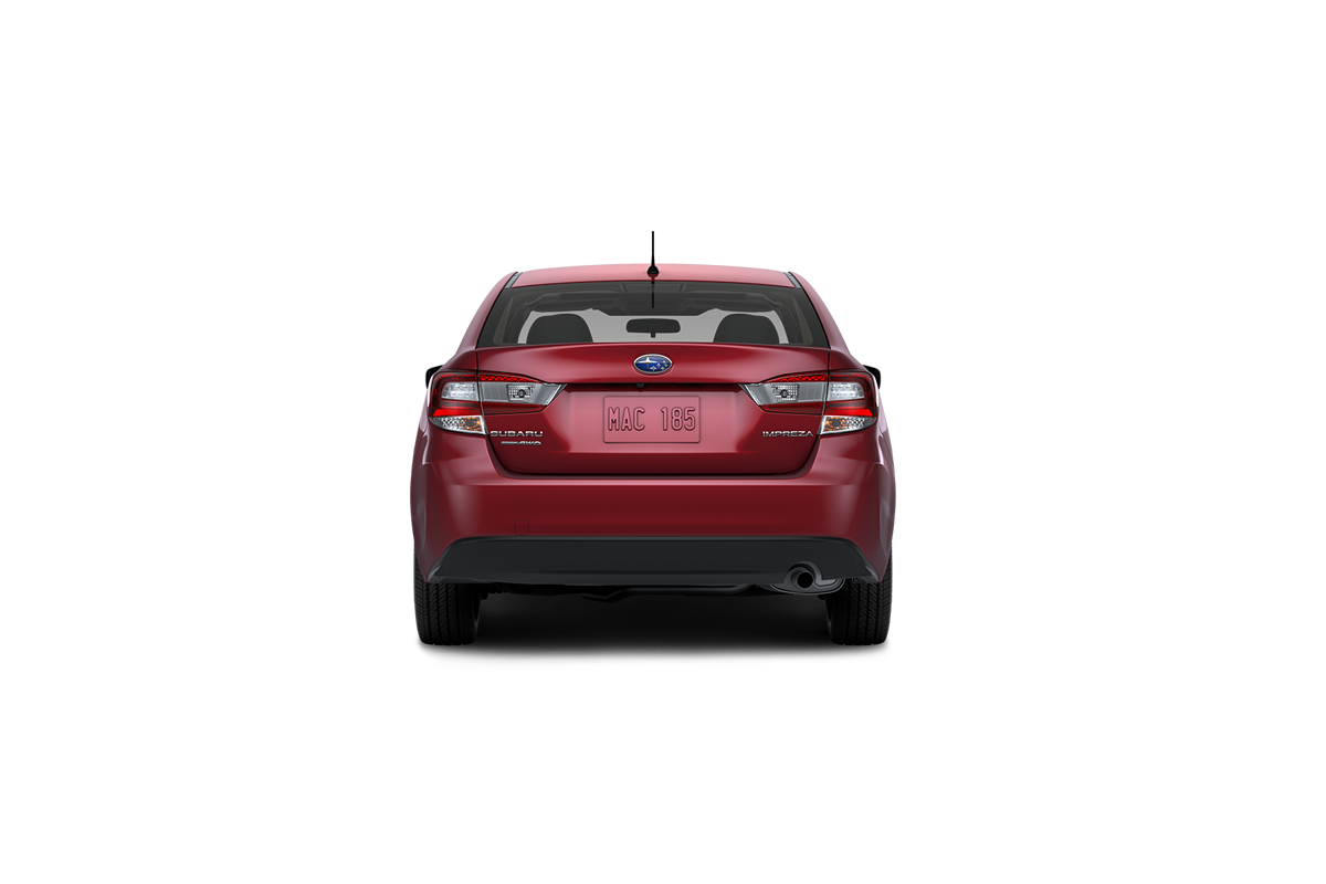 2021 Subaru Impreza in Crimson Red Pearl.