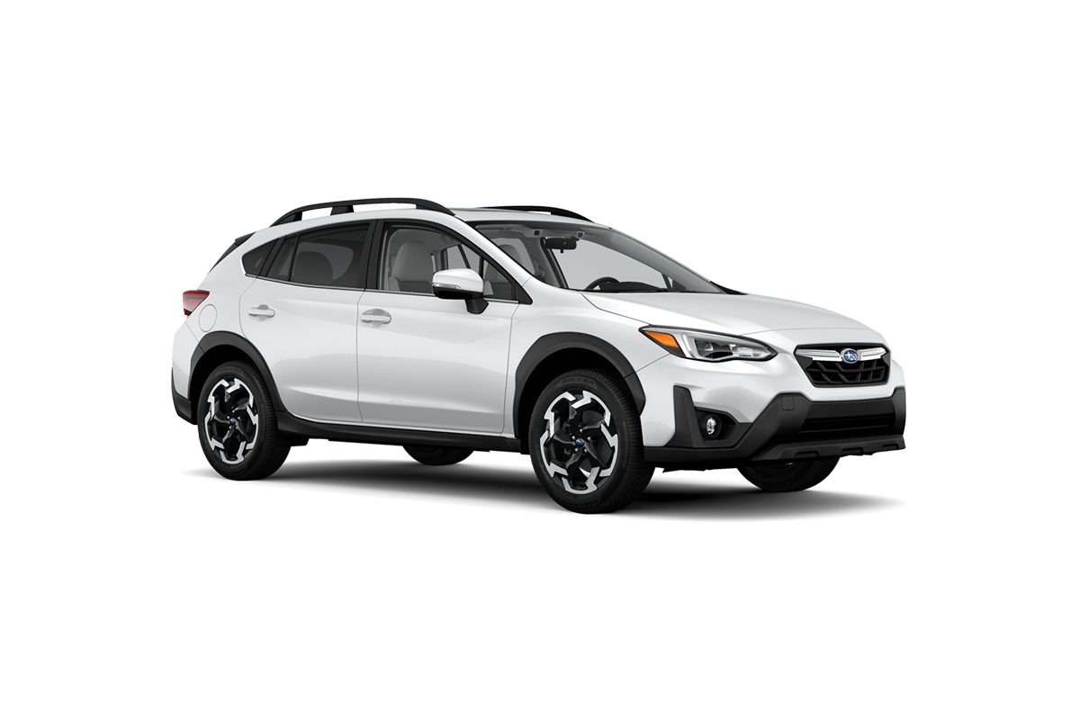 2023 Subaru Crosstrek in Crystal White Pearl.