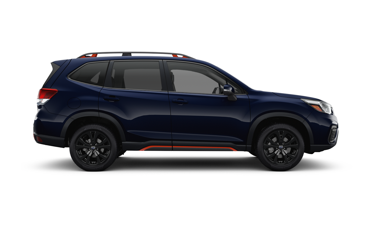 2021 Subaru Forester in Dark Blue Pearl.