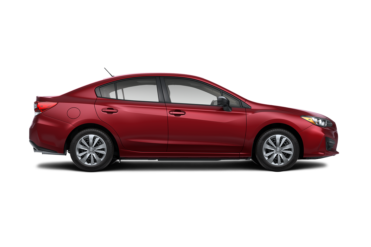 2021 Subaru Impreza in Crimson Red Pearl.