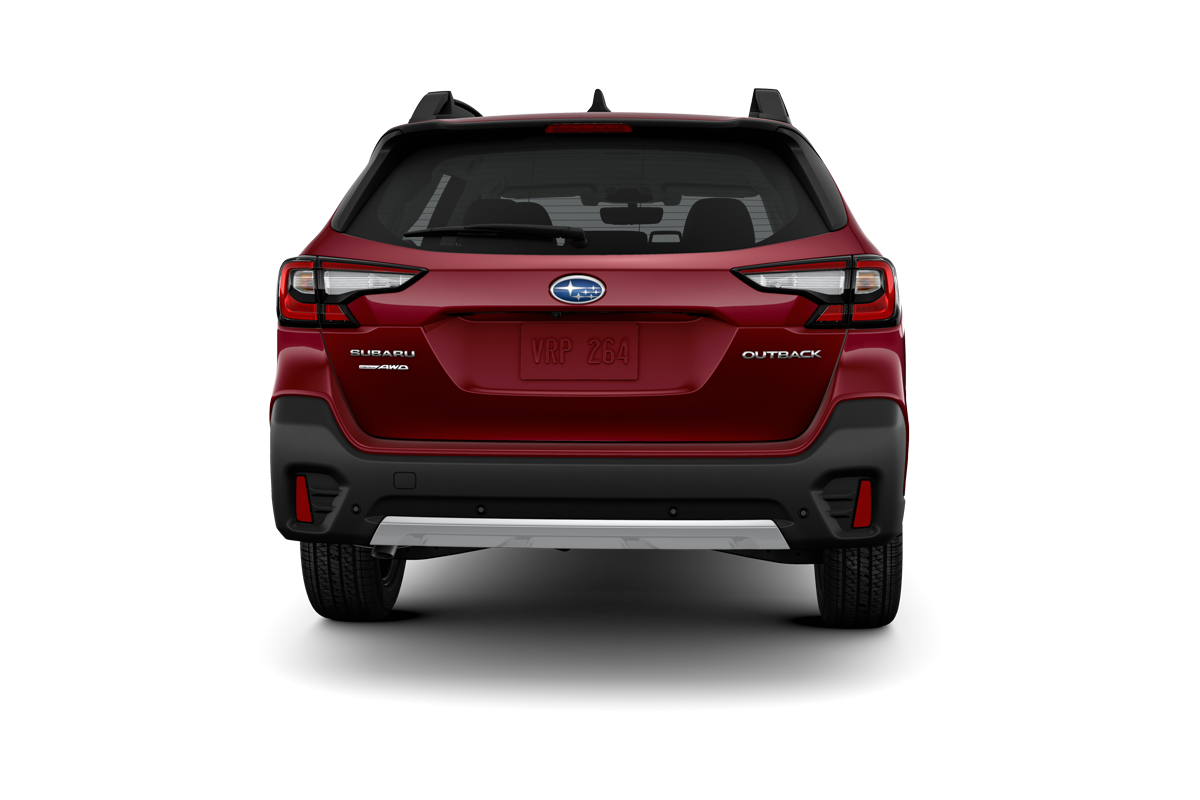 2022 Subaru Outback in Crimson Red Pearl.