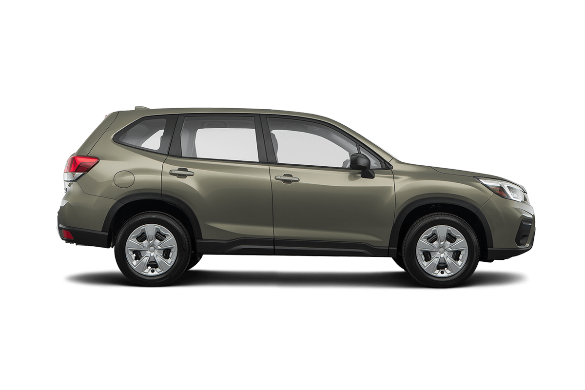 2021 Subaru Forester in Jasper Green Metallic.
