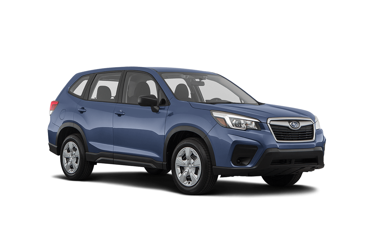 2021 Subaru Forester in Horizon Blue Pearl.