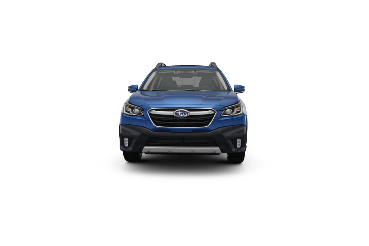 2021 Subaru Outback in Abyss Blue Pearl.