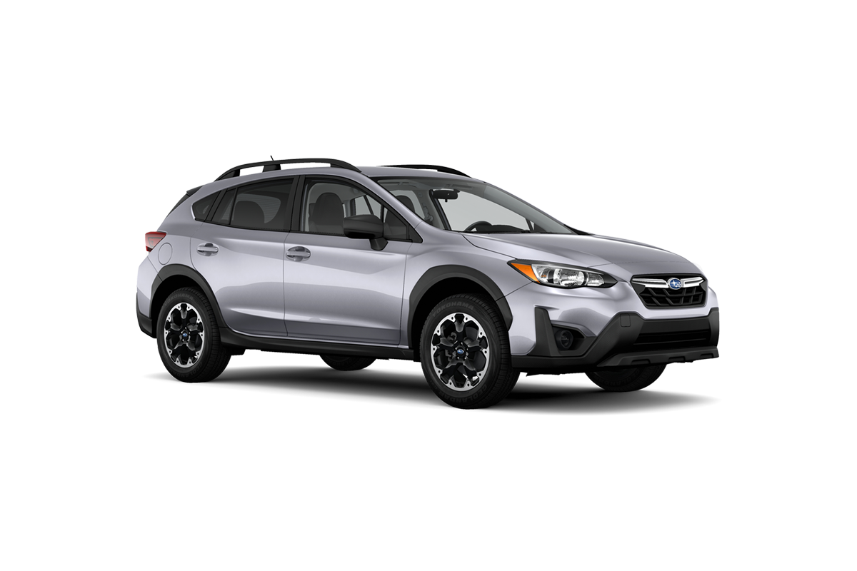 2021 Subaru Crosstrek in Ice Silver Metallic.