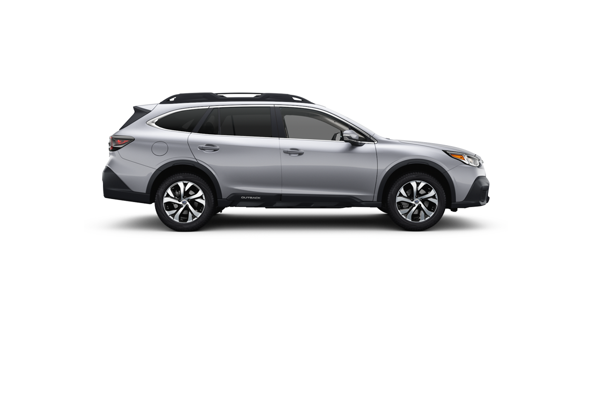2021 Subaru Outback in Ice Silver Metallic.