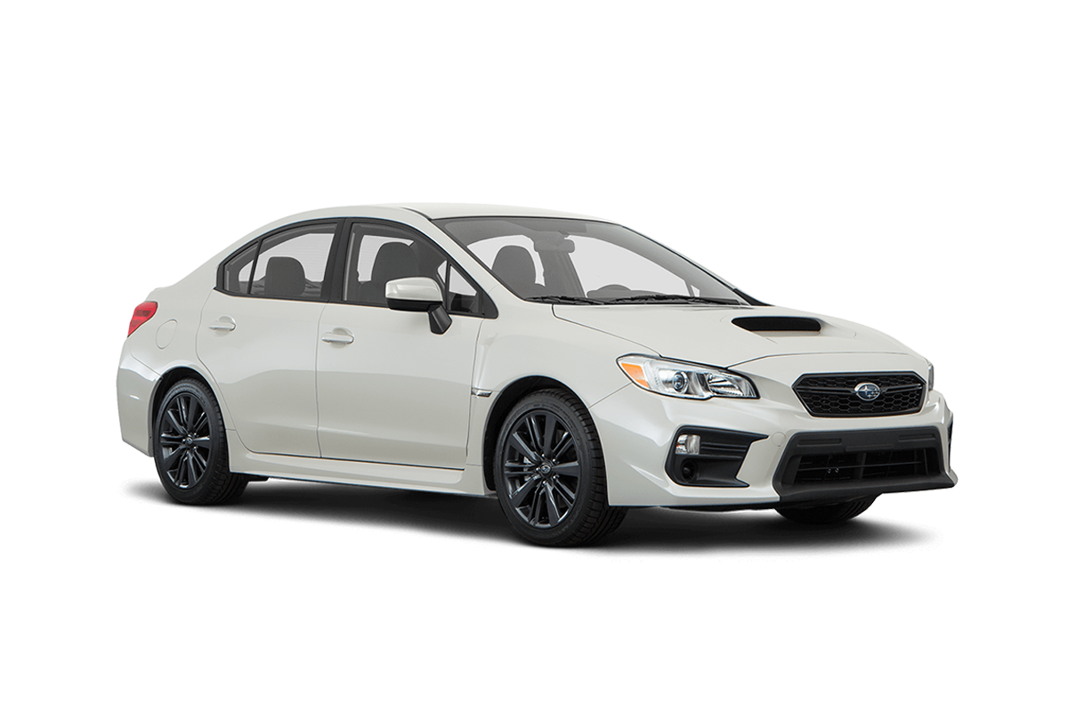 2021 Subaru WRX in Crystal White Pearl.
