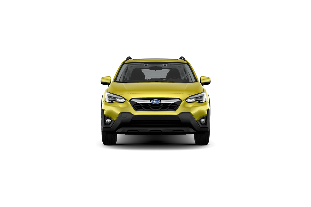 2023 Subaru Crosstrek in Plasma Yellow Pearl.