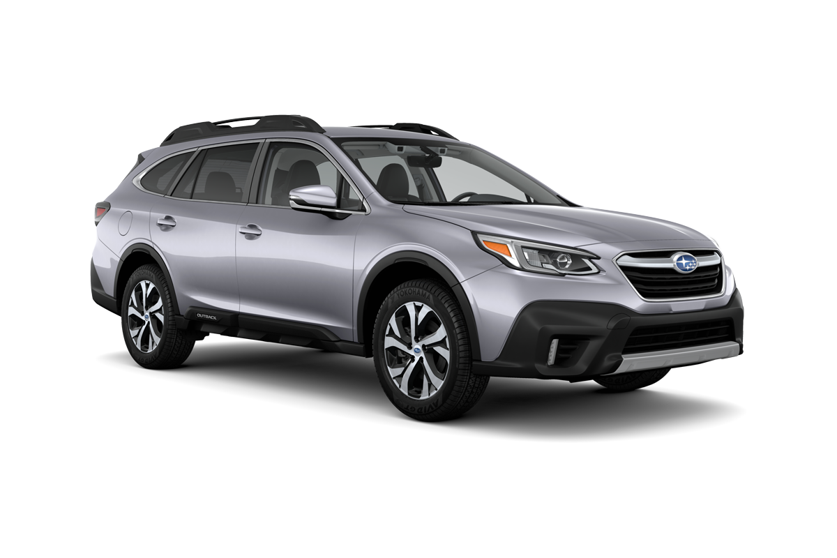 2022 Subaru Outback in Ice Silver Metallic.