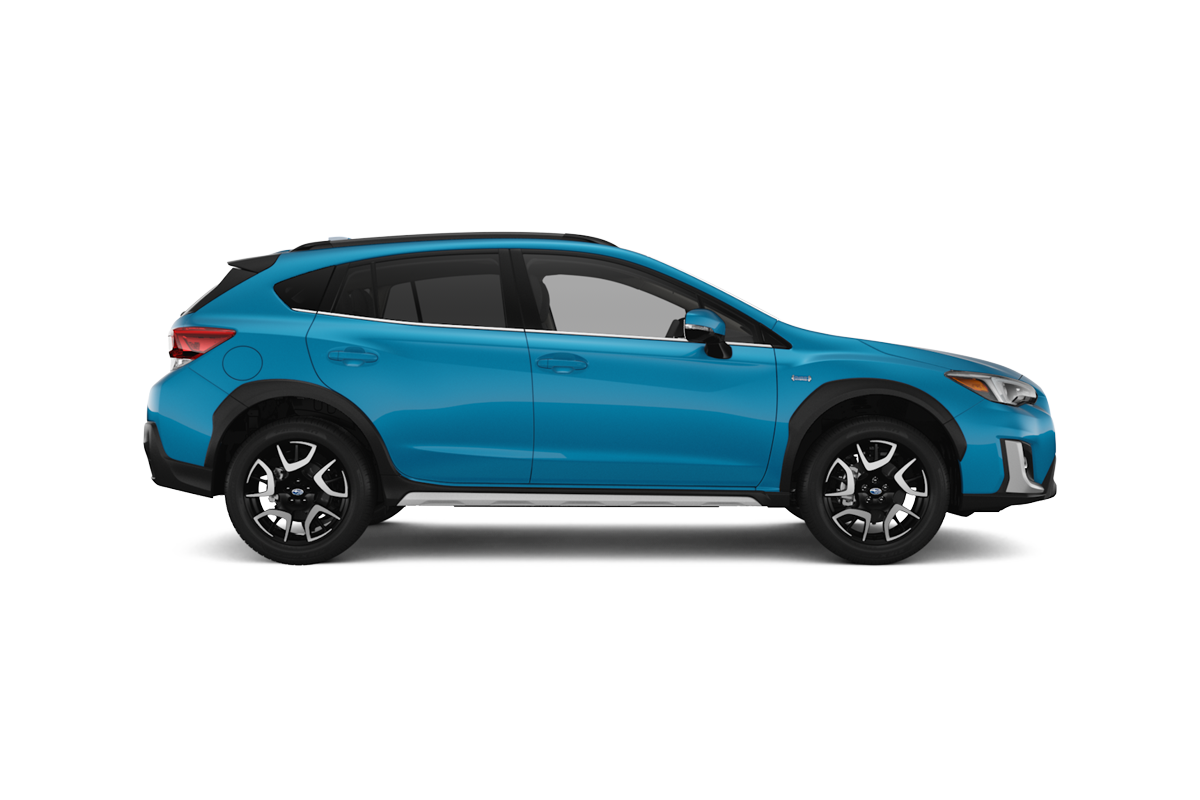 2021 Subaru Crosstrek in Lagoon Blue Pearl.
