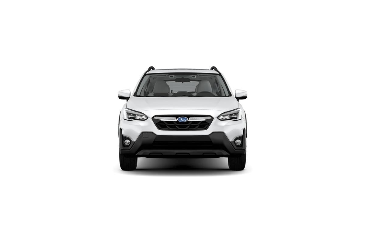 2023 Subaru Crosstrek in Crystal White Pearl.