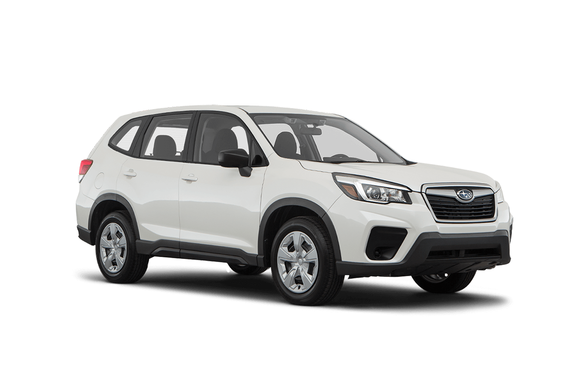 2021 Subaru Forester in Crystal White Pearl.