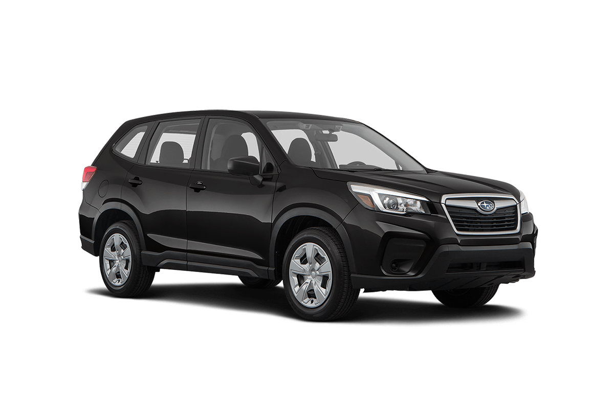 2021 Subaru Forester in Crystal Black Silica.