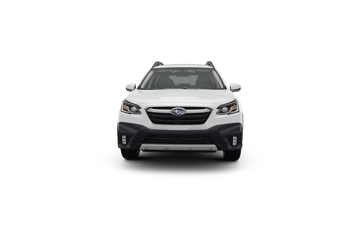 2021 Subaru Outback in Crystal White Pearl.
