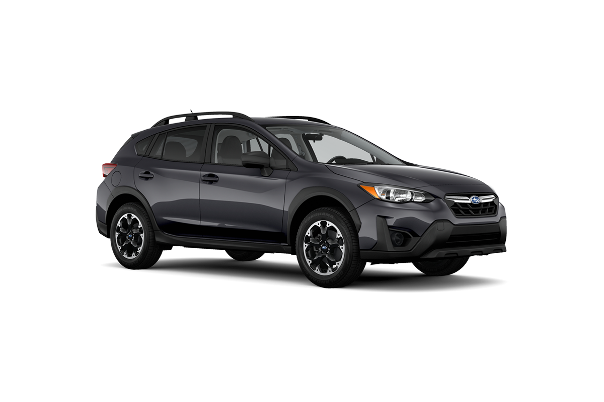 2021 Subaru Crosstrek in Magnetite Gray Metallic.