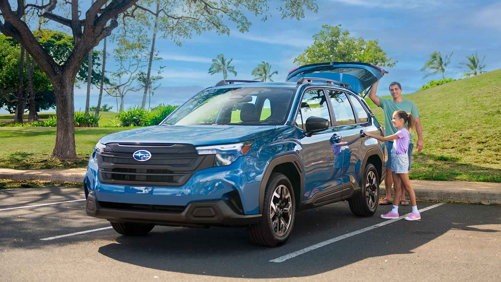 2026 Forester Limited shown in Daybreak Blue Pearl