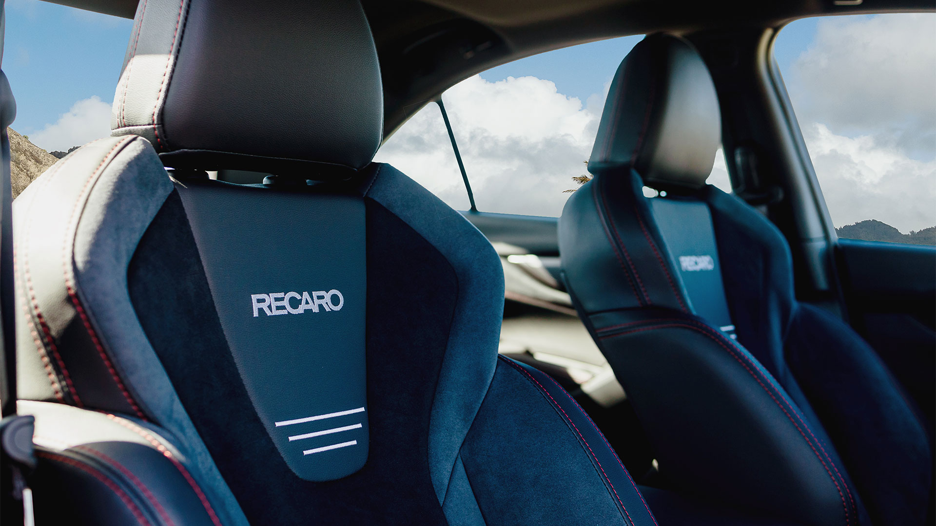 WRX GT with Recaro® performance seats