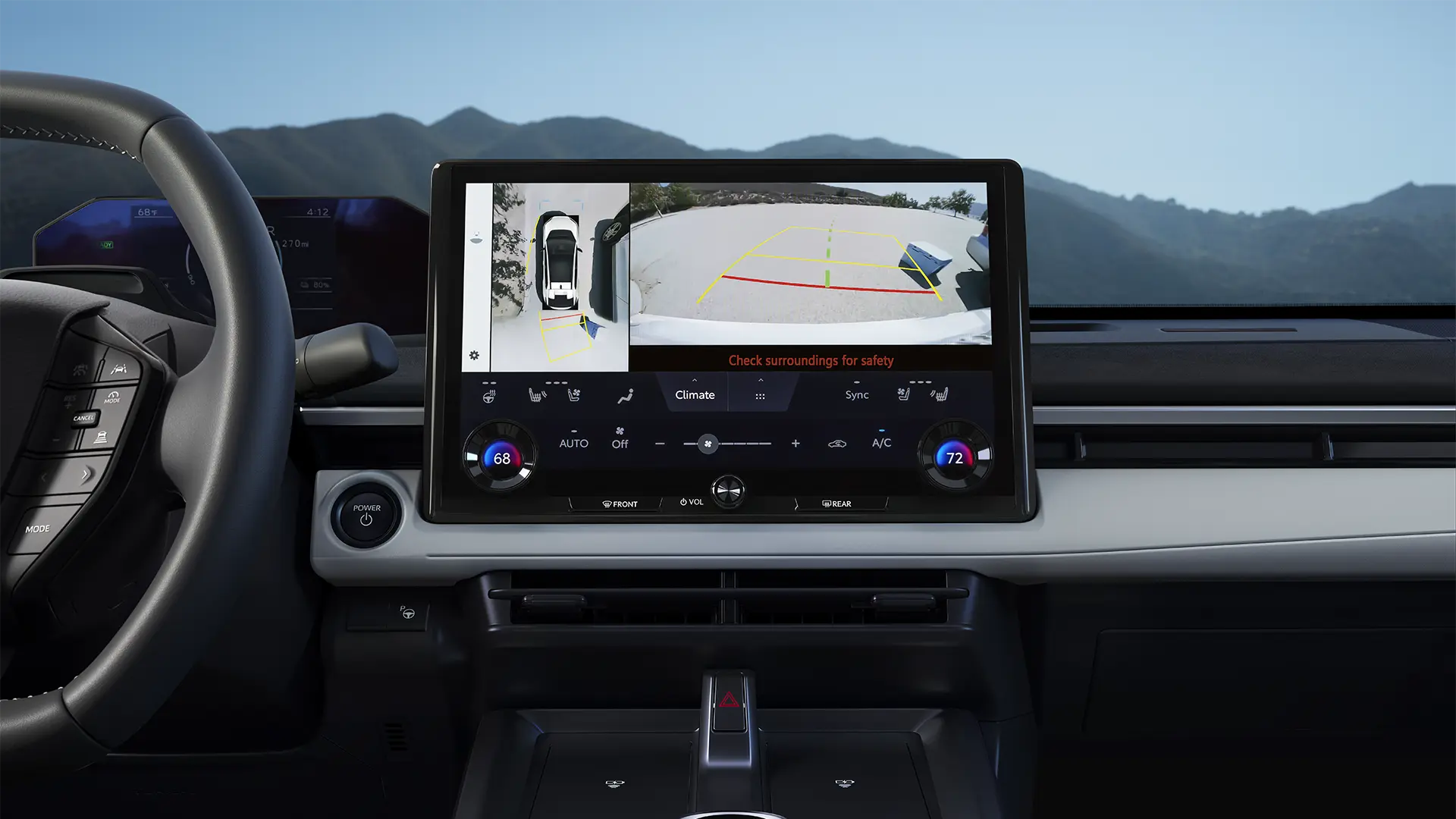 Solterra driving with Traffic Jam Assist