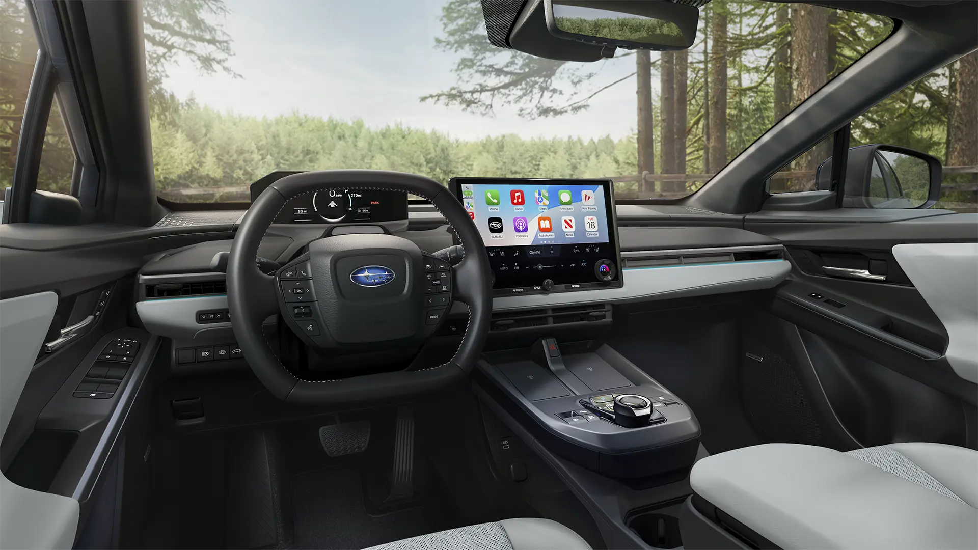 Solterra’s driver centered cockpit.