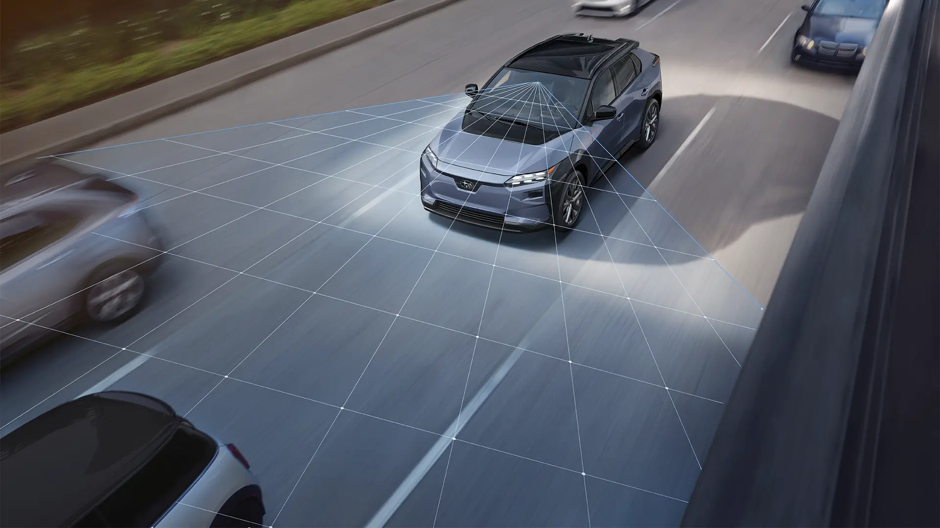 Subaru EyeSight scanning the road